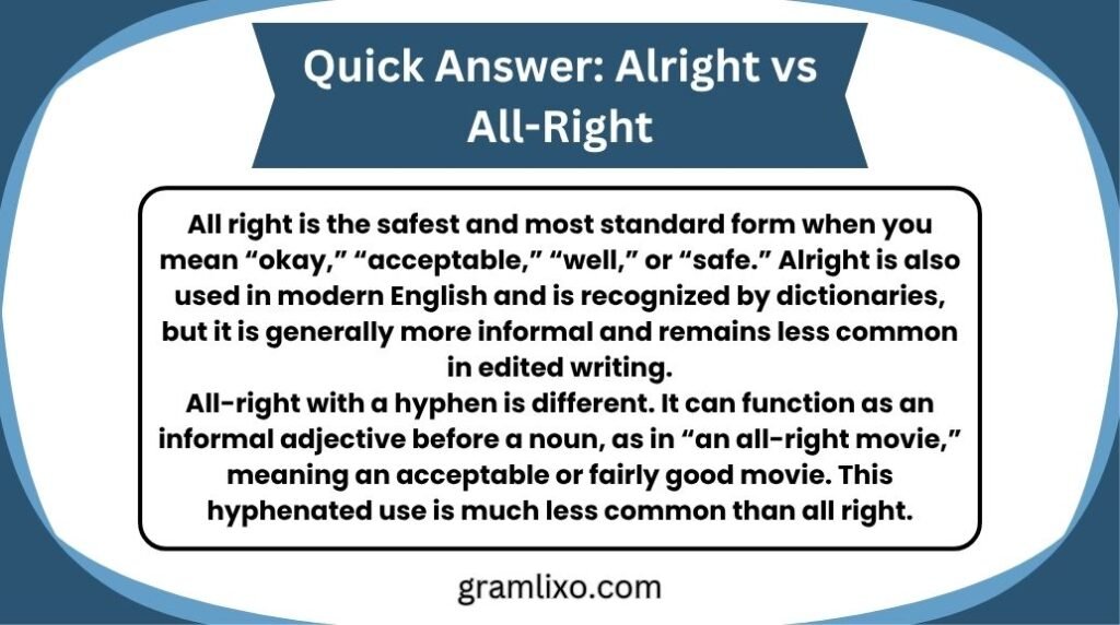 alright vs all-right