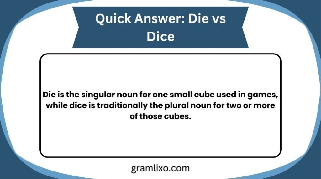 die vs dice