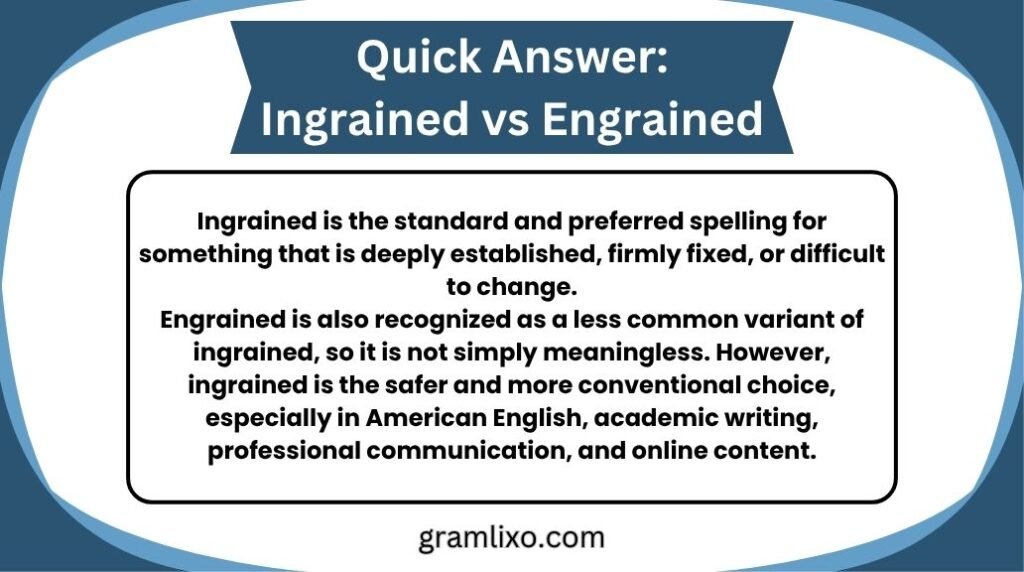 ingrained vs engrained