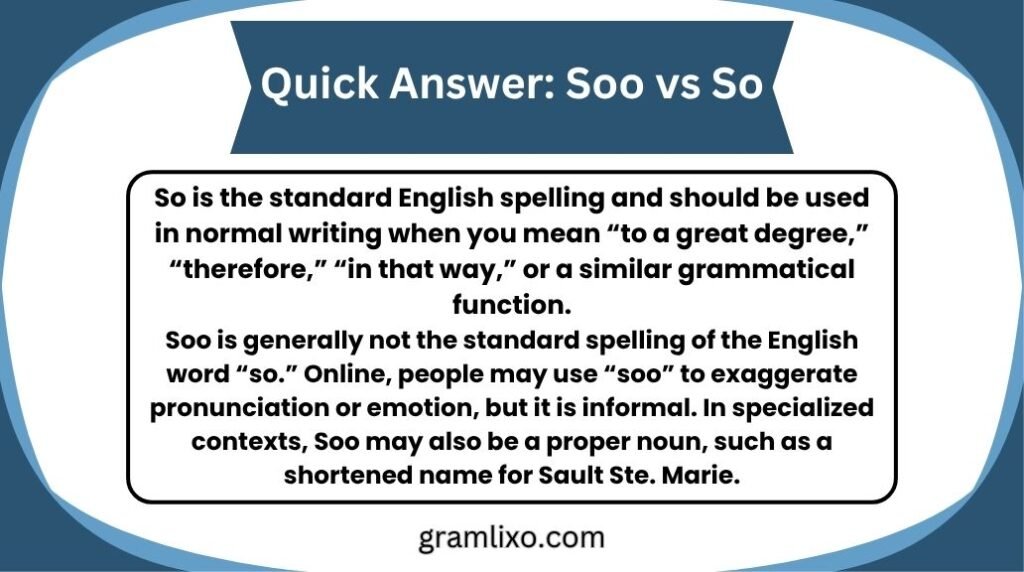 soo vs so