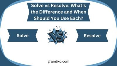 Solve vs Resolve