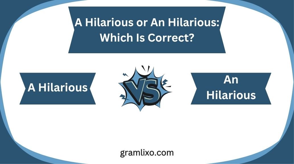 a hilarious or an hilarious