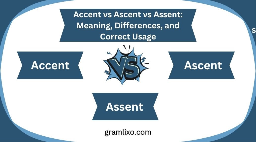 accent vs ascent vs assent