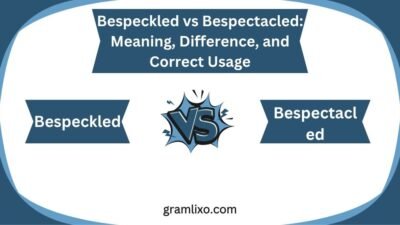bespeckled vs bespectacled