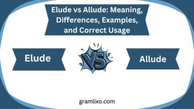 elude vs allude