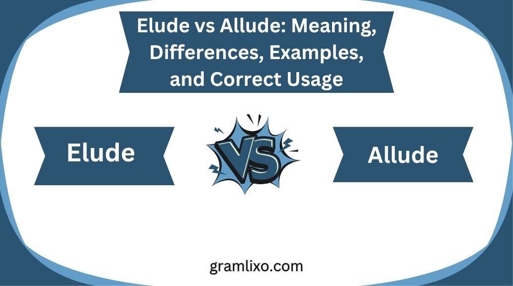 elude vs allude