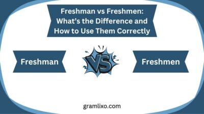 freshman vs freshmen