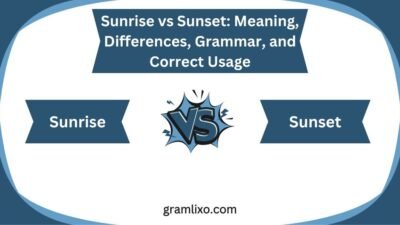 sunrise vs sunset