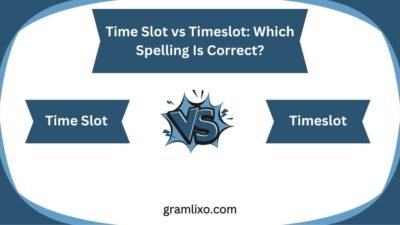 time slot vs timeslot