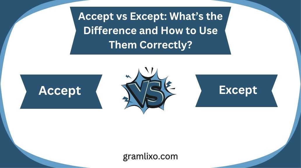 accept vs except